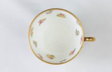 画像9: アンティーク陶磁器　ちらし小花　総手描き　ティーカップトリオセット (9)