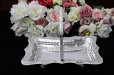 画像2: アンティークシルバー ヴィクトリアン シルバープレート 美彫 お花とスクロール、透かし細工のケーキバスケット
