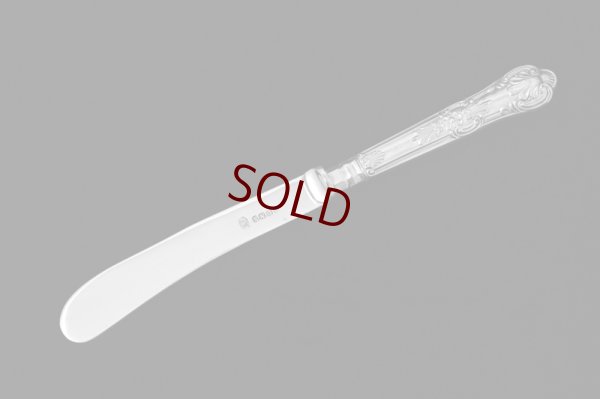 画像5: ヴィンテージシルバー 純銀製(925)ハンドル クイーンズパターン ティーナイフ　6本セット