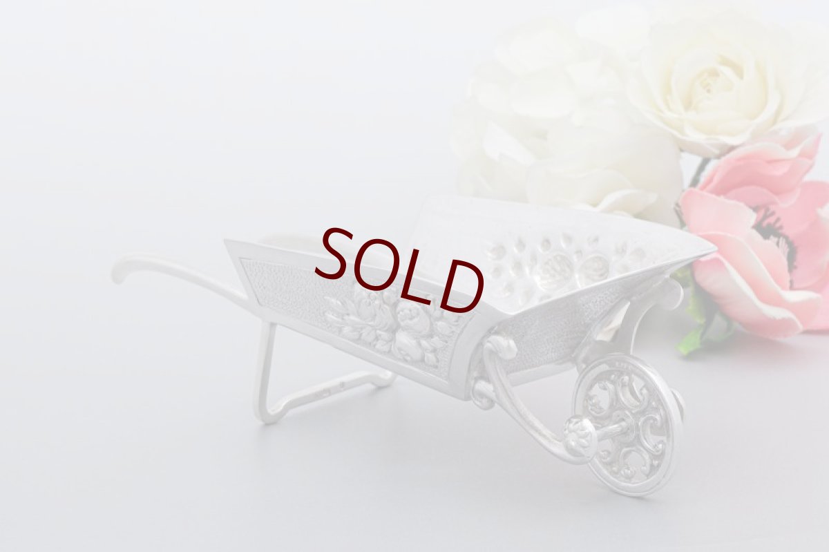 画像5: アンティークシルバー、純銀製(800)　1900年前後　ウィールバロウ(一輪車） (5)