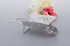 画像2: アンティークシルバー、純銀製(800)　1900年前後　ウィールバロウ(一輪車） (2)