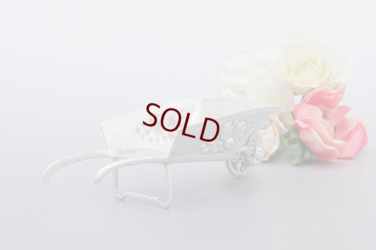 画像3: アンティークシルバー、純銀製(800)　1900年前後　ウィールバロウ(一輪車） (3)