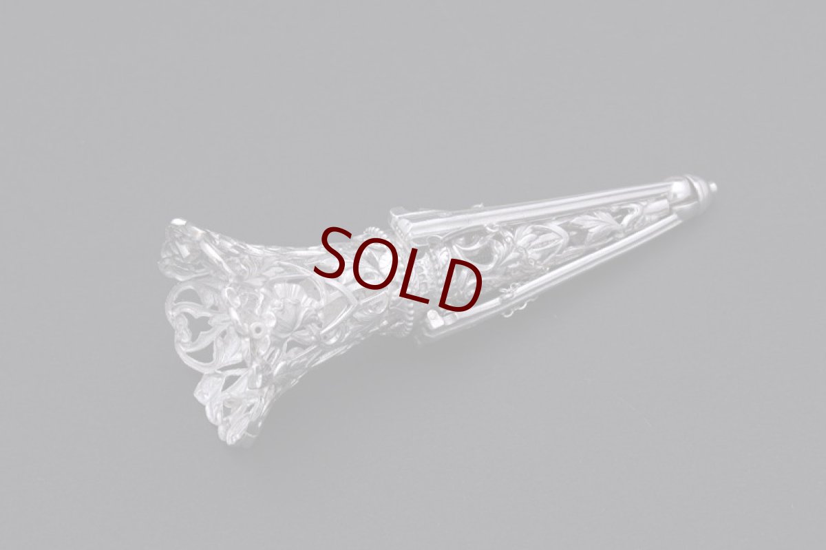 画像2: ヴィンテージシルバー、純銀製(925) 　希少　ポジーホルダー (2)