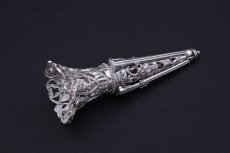 画像2: ヴィンテージシルバー、純銀製(925) 　希少　ポジーホルダー (2)