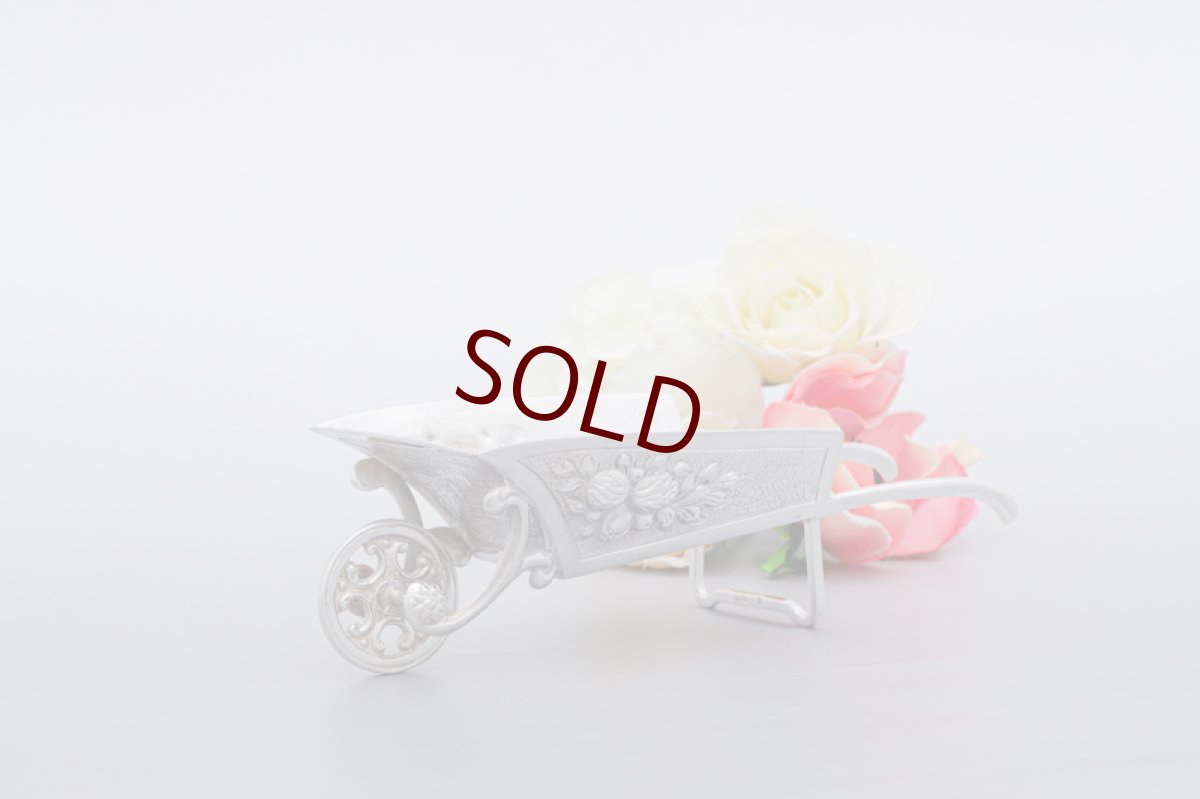 画像4: アンティークシルバー、純銀製(800)　1900年前後　ウィールバロウ(一輪車） (4)