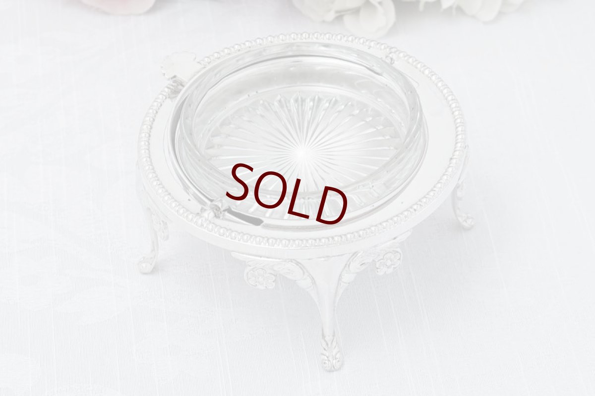 画像4: ヴィンテージ、シルバープレート製 ドーム型　バターディッシュ  (4)