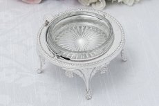 画像4: ヴィンテージ、シルバープレート製 ドーム型　バターディッシュ  (4)