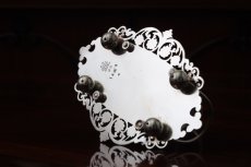 画像8: アンティークシルバー、ヴィクトリア時代後期 葉模様とスクロール ピアスワークのトーストラック (8)