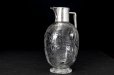 画像6: 純銀製（925) 1903年 特級 ウェッブスタイル インタリオ エングレービング クリスタルグラス　クラレットジャグ  (6)