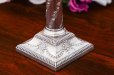 画像7: アンティークシルバー、純銀製(925) 1894年　美装飾　コリント式　リボンのガーランド　キャンドルスタンド　銀燭台　ペアセット
