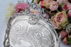 画像5: アンティークシルバー、シルバープレート製　ヴィクトリアン 1880年前後 薔薇のスタンド　ビスケットウォーマー (5)