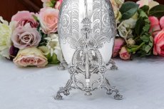 画像4: アンティークシルバー、シルバープレート製　ヴィクトリアン 1880年前後 薔薇のスタンド　ビスケットウォーマー (4)