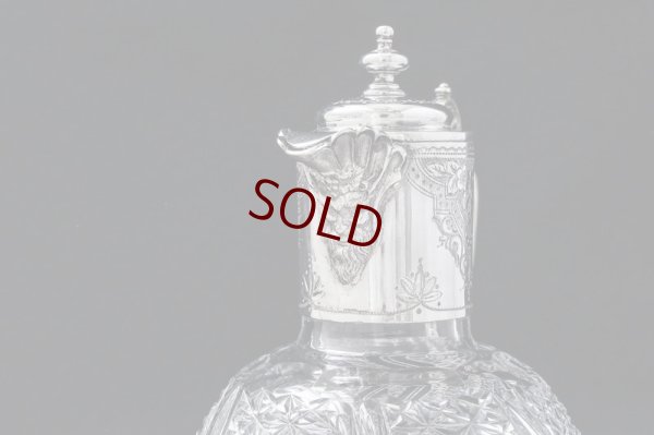 画像9: アンティークシルバー、シルバープレート製、 ヴィクトリア時代後期　透かし細工ハンドル クラレットジャグ 