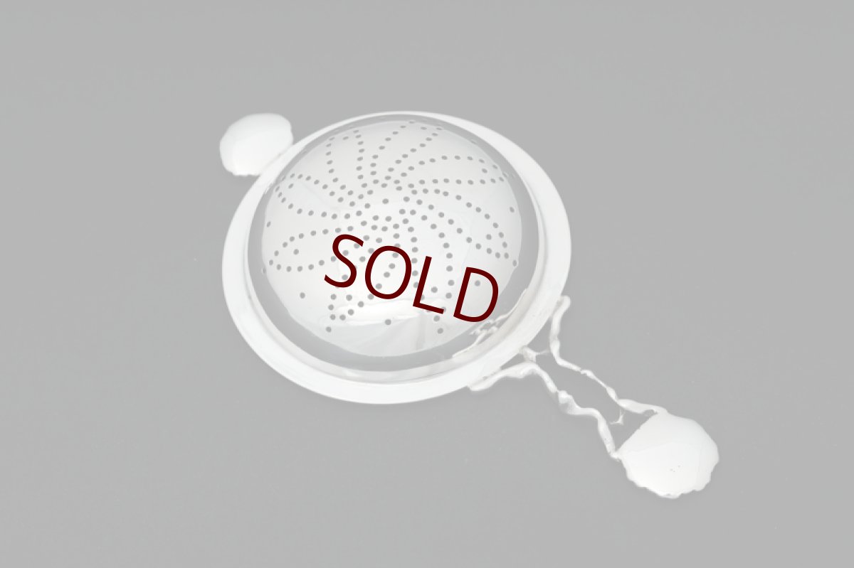 画像3: ヴィンテージシルバー　純銀製(925)　貝のティーストレイナー (3)