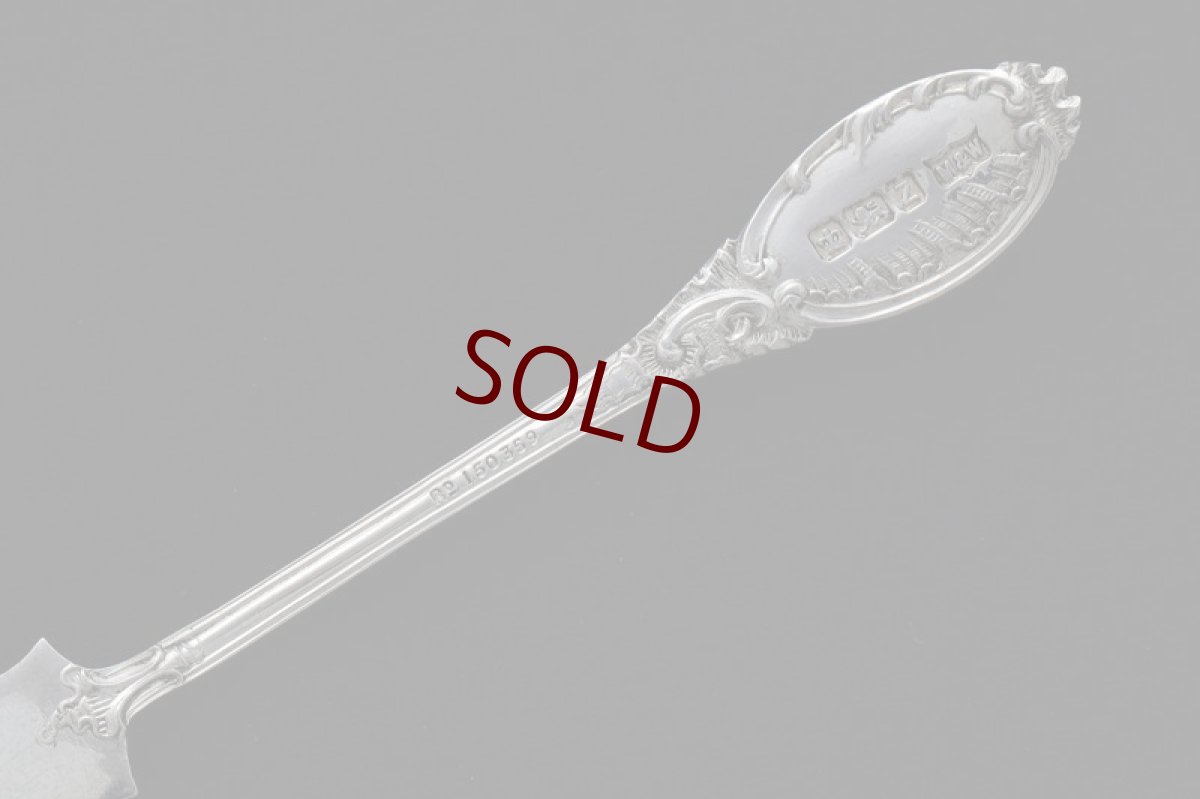 画像10: アンティークシルバー、純銀製（925）1892/1906マッピン＆ウェッブ ペア バターナイフセット (10)