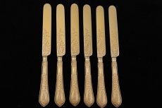 画像3: アンティークシルバー 純銀製(925)  1872年 Chawner & Co. 総金鍍金 ティーナイフ6本セット (3)