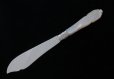 画像4: アンティークシルバー、純銀製（925）1896年 手彫り　葉模様のブレード　バターナイフ