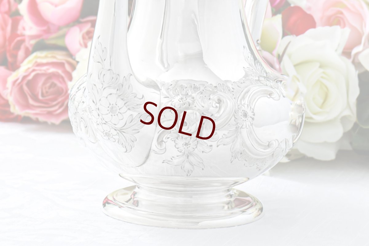 画像3: 純銀製(925) アンティークシルバー 1853年 ヴィクトリアンロココスタイル コーヒーポット (3)