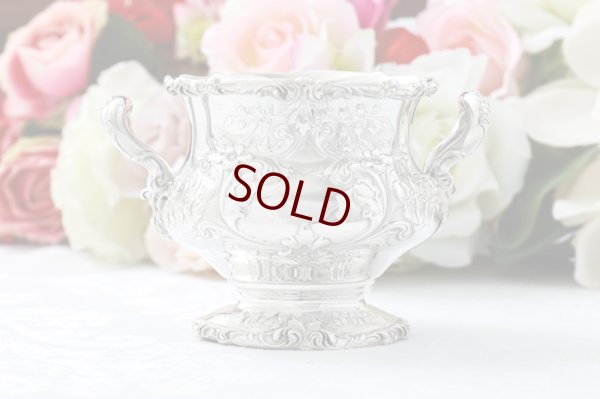 画像8: アンティークシルバー、純銀製(925) 1900年前後 アメリカ製ロココスタイル　お花とスクロールコーヒー3点セット