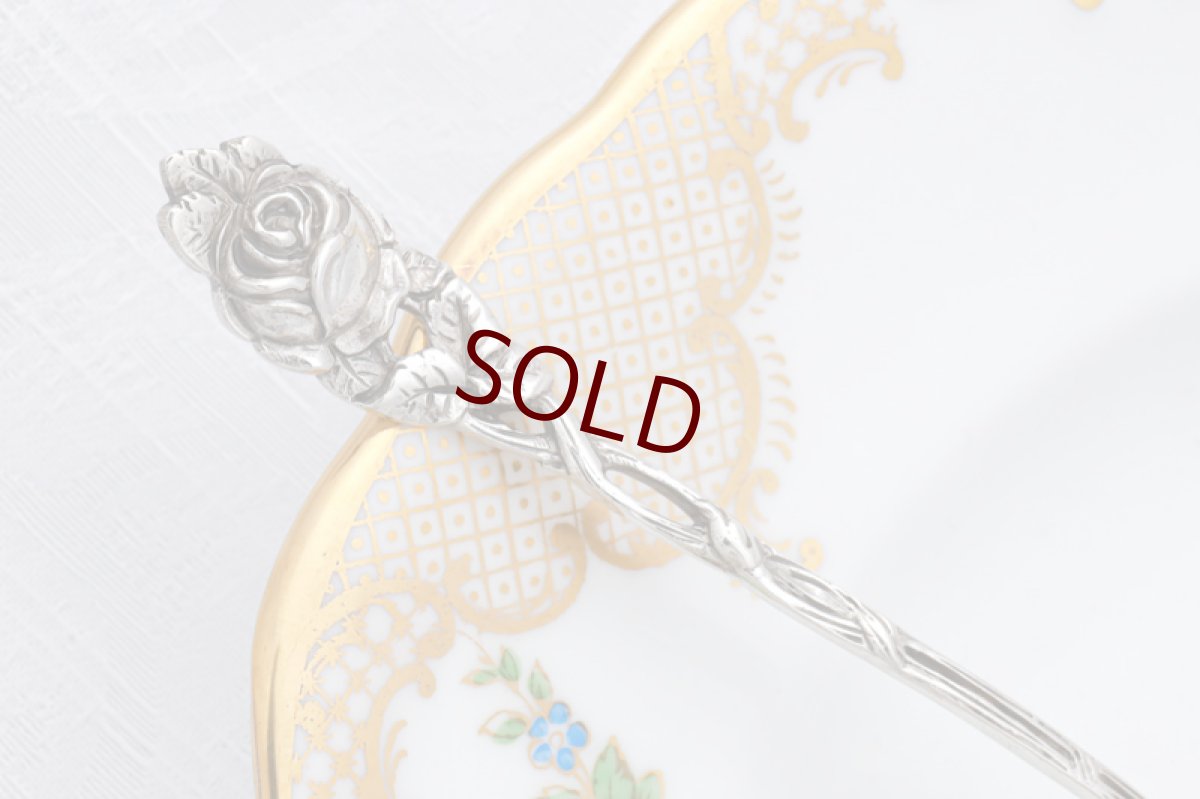 画像4: アンティークシルバー ドイツ 純銀800 クリームスプーン (4)