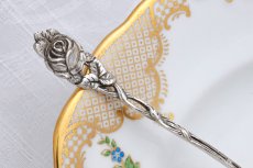 画像4: アンティークシルバー ドイツ 純銀800 クリームスプーン (4)