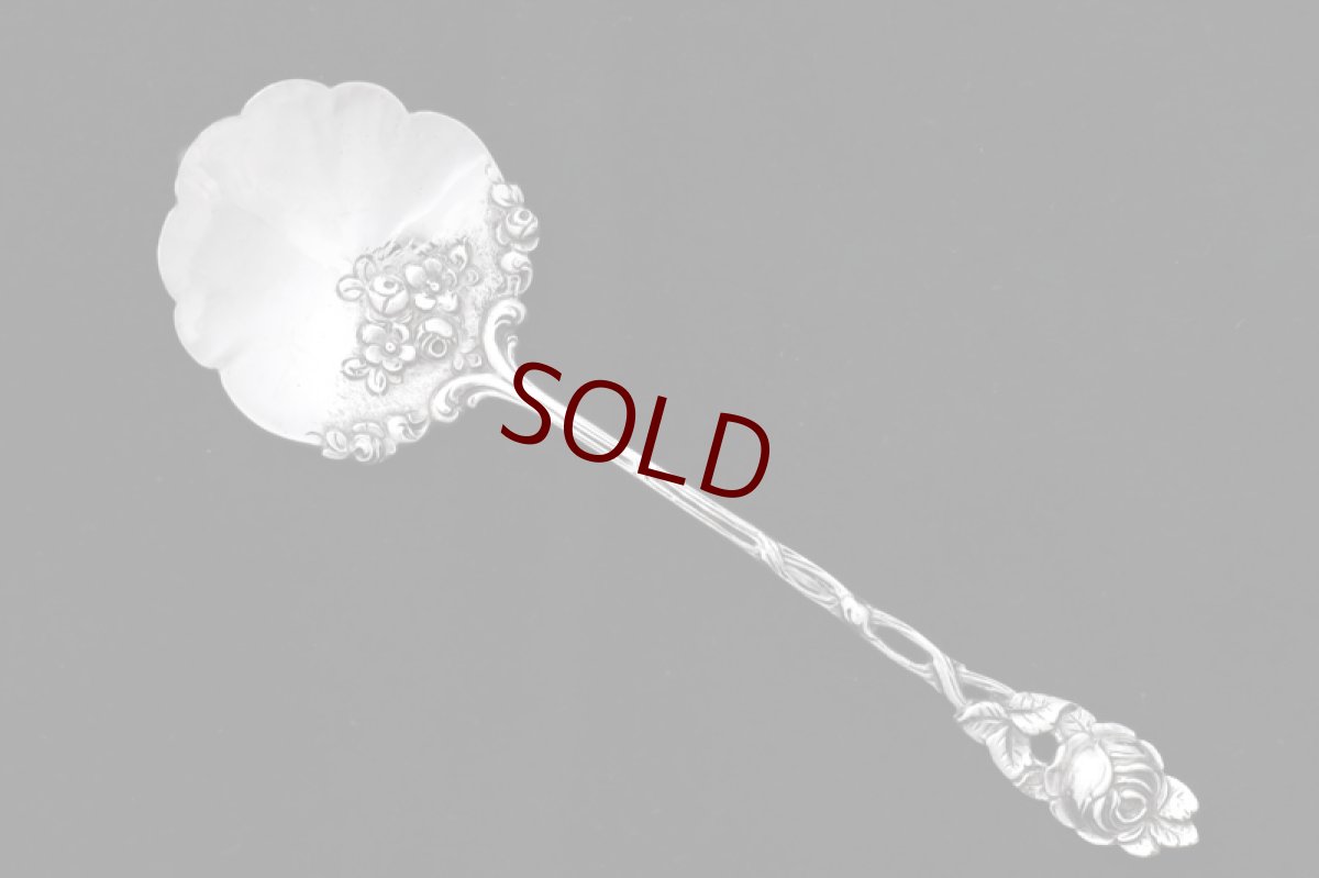 画像2: アンティークシルバー ドイツ 純銀800 クリームスプーン (2)