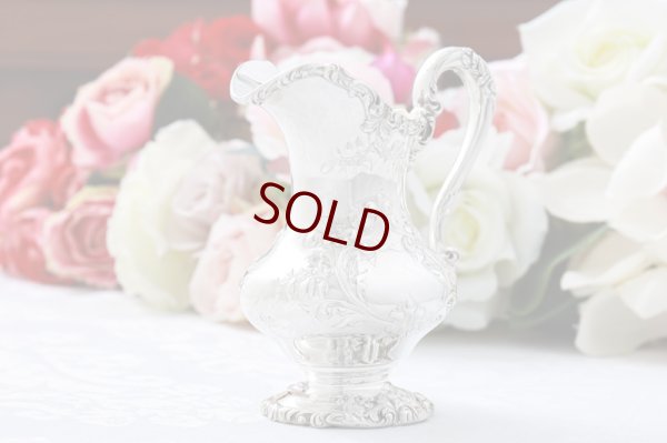 画像6: アンティークシルバー、純銀製(925) 1900年前後 アメリカ製ロココスタイル　お花とスクロールコーヒー3点セット