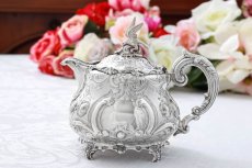 画像16: 純銀製(925) 1862年 希少　特級 ヴィクトリアンロココ/ ルイスタイル　ティー&コーヒーセット (16)