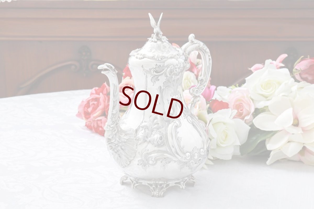 画像10: 純銀製(925) 1862年 希少　特級 ヴィクトリアンロココ/ ルイスタイル　ティー&コーヒーセット (10)