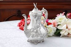 画像10: 純銀製(925) 1862年 希少　特級 ヴィクトリアンロココ/ ルイスタイル　ティー&コーヒーセット (10)