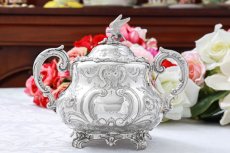 画像13: 純銀製(925) 1862年 希少　特級 ヴィクトリアンロココ/ ルイスタイル　ティー&コーヒーセット (13)
