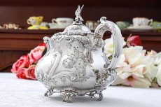 画像3: 純銀製(925) 1862年 希少　特級 ヴィクトリアンロココ/ ルイスタイル　ティー&コーヒーセット (3)