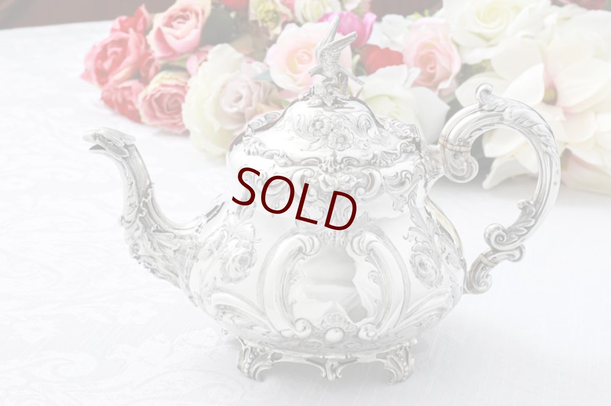 画像7: 純銀製(925) 1862年 希少　特級 ヴィクトリアンロココ/ ルイスタイル　ティー&コーヒーセット (7)