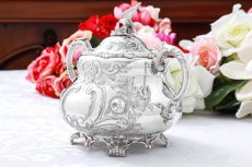 画像14: 純銀製(925) 1862年 希少　特級 ヴィクトリアンロココ/ ルイスタイル　ティー&コーヒーセット (14)