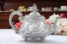 画像6: 純銀製(925) 1862年 希少　特級 ヴィクトリアンロココ/ ルイスタイル　ティー&コーヒーセット (6)