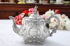 画像2: 純銀製(925) 1862年 希少　特級 ヴィクトリアンロココ/ ルイスタイル　ティー&コーヒーセット (2)