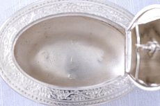 画像12: アンティークシルバー、純銀製(925)　1876年　葉模様のリースとリボン　カンシェイプ　ティー＆コーヒーセット (12)