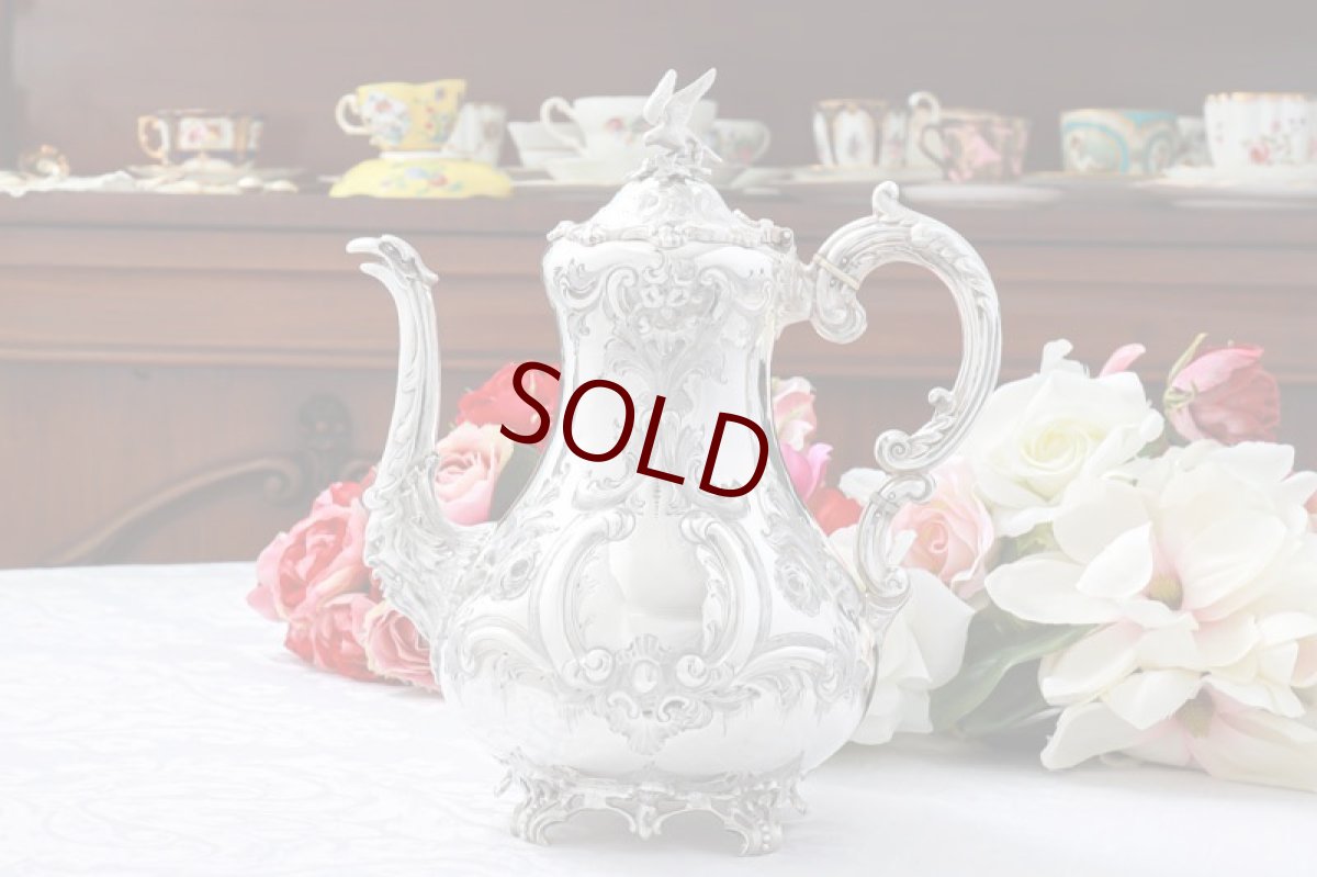 画像8: 純銀製(925) 1862年 希少　特級 ヴィクトリアンロココ/ ルイスタイル　ティー&コーヒーセット (8)