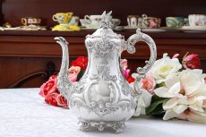 画像8: 純銀製(925) 1862年 希少　特級 ヴィクトリアンロココ/ ルイスタイル　ティー&コーヒーセット (8)