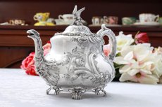 画像4: 純銀製(925) 1862年 希少　特級 ヴィクトリアンロココ/ ルイスタイル　ティー&コーヒーセット (4)