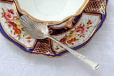 画像5: 純銀製(925)　アンティークシルバー 1898年　ブライトカットハンドル　シェル型ボウル　ティースプーン6本、シュガートングセット (5)