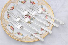 画像2: ヴィンテージシルバー、純銀製（925）1964年　アールデコ　ケーキフォーク6 本セット (2)