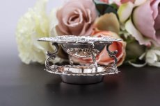 画像5: アンティークシルバー、純銀(835) 　オランダ　薔薇の 透かし細工のスタンド付きティーストレイナー (5)