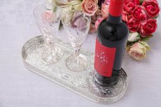 画像7: ヴィンテージシルバー　シルバープレート　　オーバル　バー　ギャラリートレイ (7)