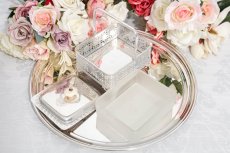 画像6: アンティークシルバー、シルバープレート製 1900年前後 バターディッシュ (6)