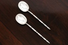 画像6: アンティークシルバー、シルバープレート　Mappin & Webb　1900年ごろ　カットグラス　ダブルジャムディッシュ (6)