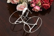 画像4: アンティークシルバー、シルバープレート　Mappin & Webb　1900年ごろ　カットグラス　ダブルジャムディッシュ (4)