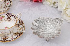 画像5: ヴィンテージシルバー、純銀製(925) 1969年  シェル型ボンボンディッシュ (5)