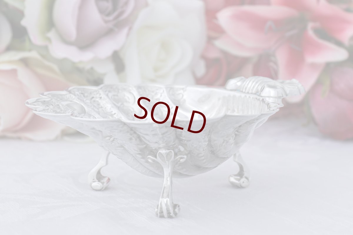 画像3: ヴィンテージシルバー、純銀製(925) 1969年  シェル型ボンボンディッシュ (3)