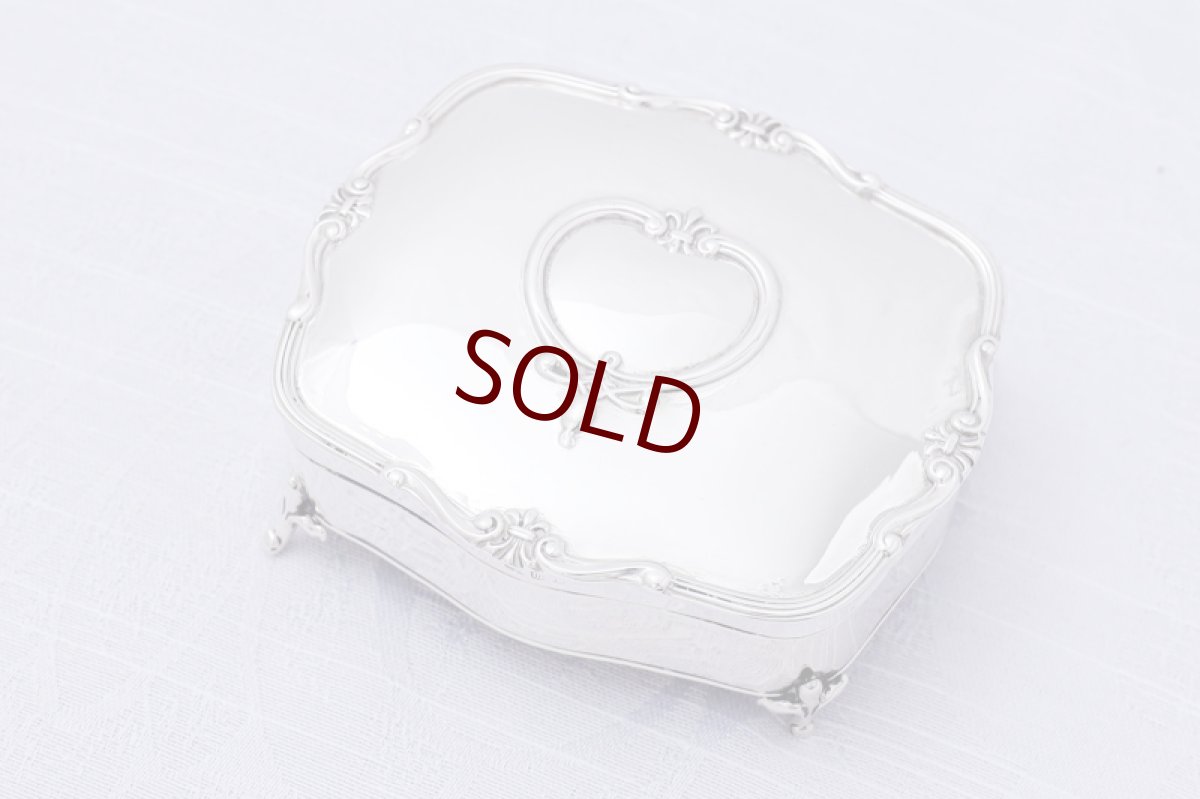 画像3: アンティークシルバー、純銀製(925)  1911年 エルキントン ジュエリーボックス (3)